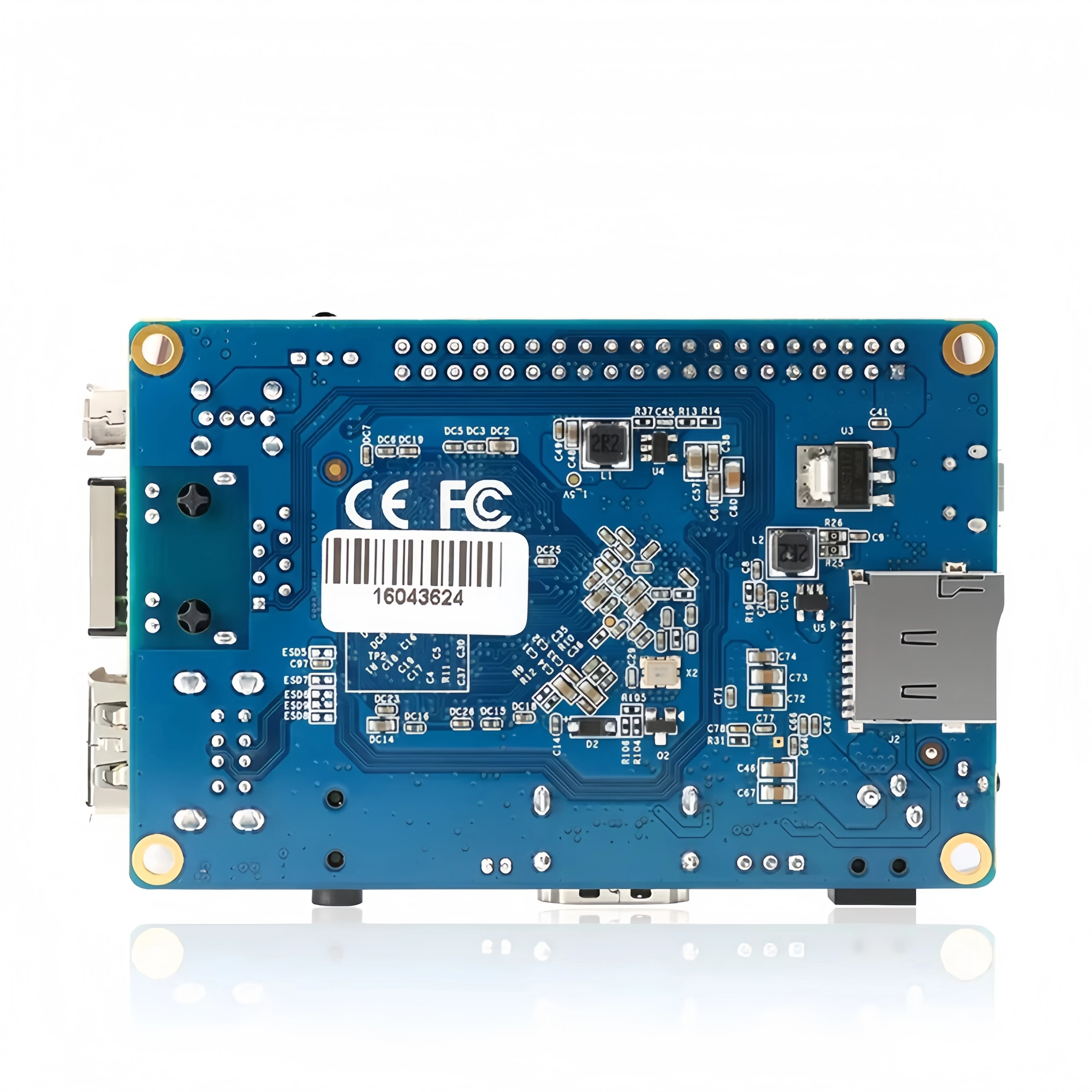 Фото Компьютер OrangePi с чипом Quanzhi H3, 1 ГБ памяти, плата для программирования с открытым исходным кодом, в наличии, комплект для разработки ПО №3