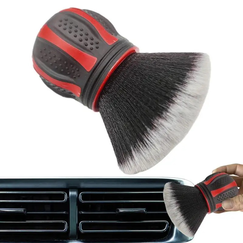 

Car Detailing Brushes Ergonomics Auto Interior Or Exterior Detail Cleaner Multifunctional Curved Design Dirt Dust Clean Brushes