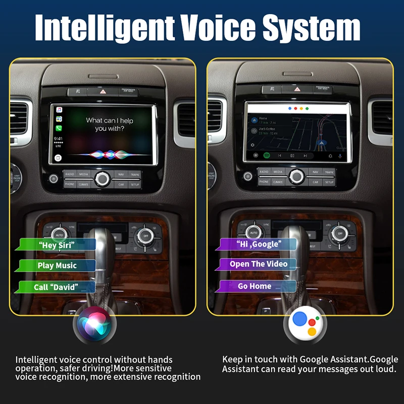 Модернизированная коробка CarPlay для Volkswagen Touareg RNS850 2010-2017 8 дюймов Android