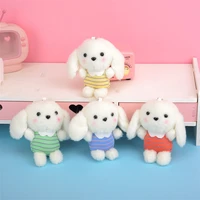 mini plush toys cute cute white dog dolls childrens dolls play house toys backpack accessories childrens small gifts kids toys