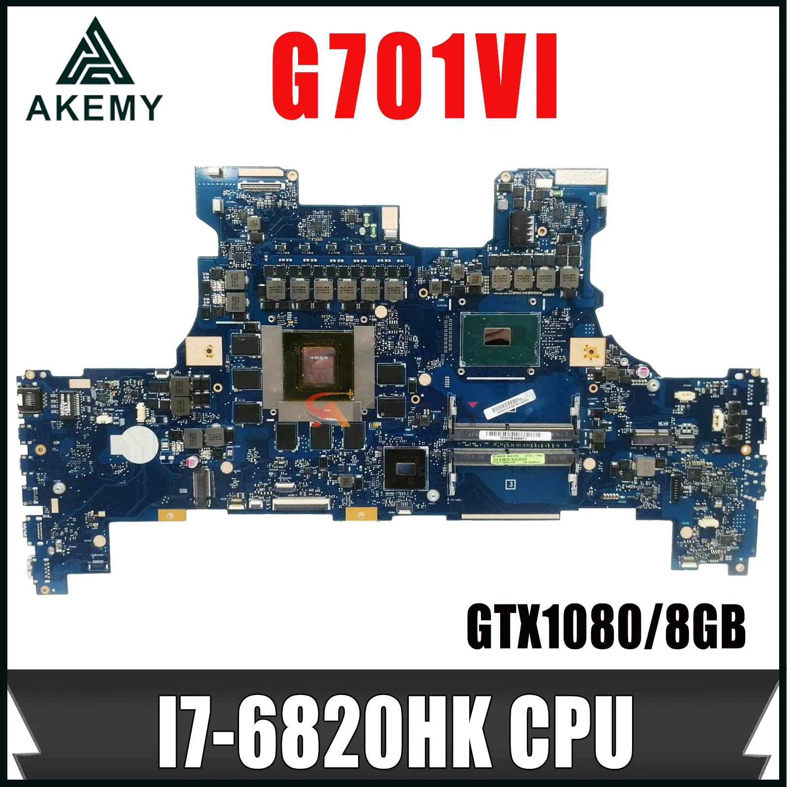 

G701V I7-6820HK CPU GTX1080/8GB Notebook Mainboard For ASUS G701VI ROG G701 G701VIK Laptop Motherboard Main Board TEST OK DDR4