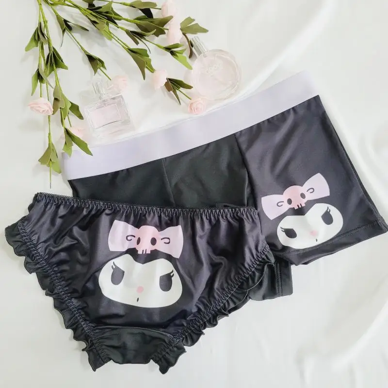 

Kawaii Kuromi Underwear Anime Cinnamoroll Couple Sexy Brief Boy Boxer Shorts Melody Cartoon Underpants Girl Ice Silk Panties Toy