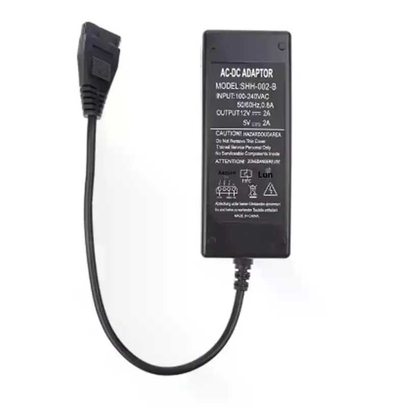 Фото 1 шт. DIY-аксессуары: адаптер питания USB 12В/5В 2А для IDE/SATA, для жестких дисков/HDD/CD-ROM, AC/DC №2