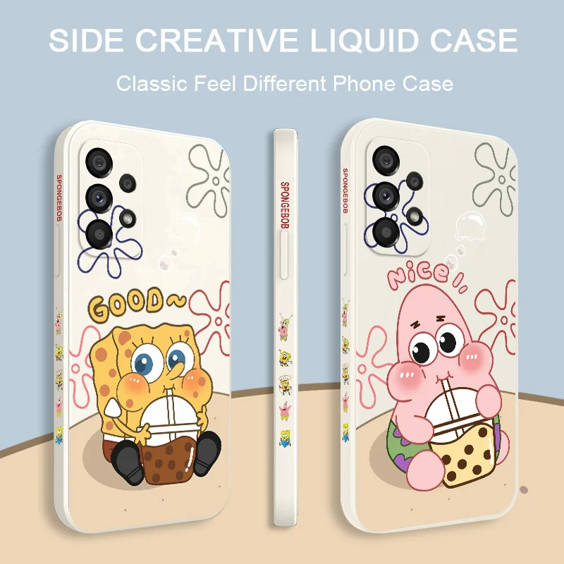 Milk Tea Baby Phone Case For Samsung A54 A34 A24 A14 A73 A53 A33 A23 A13 A03S A04 A04S A72 A52 A52S A32 A22 A12 A71 A51 4G 5G