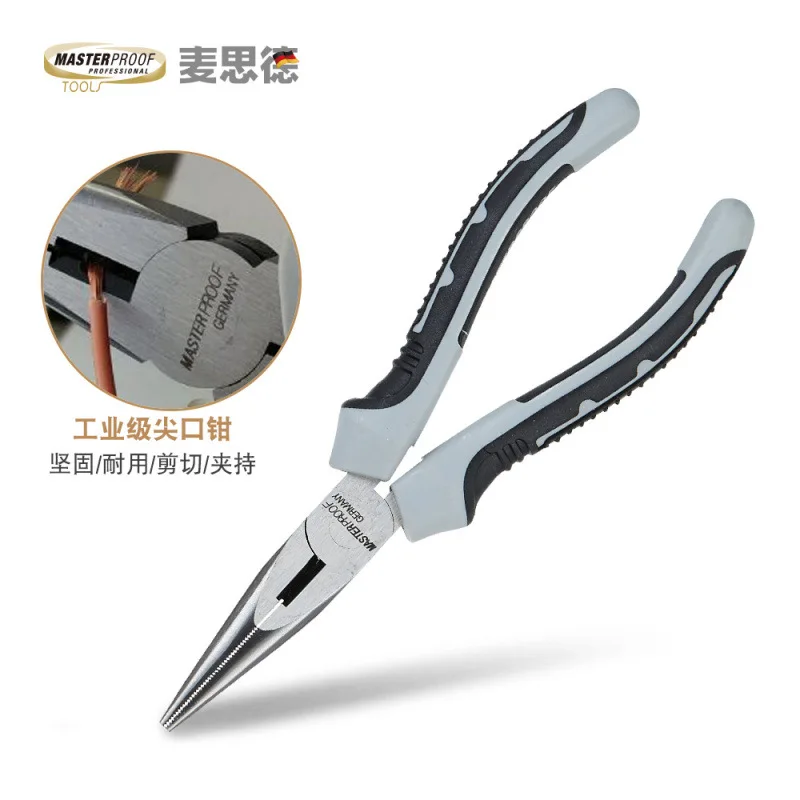 

6 inch mini needle nose pliers stainless steel long nose pliers small soft cutting electronic scissors wire cutter hand tools