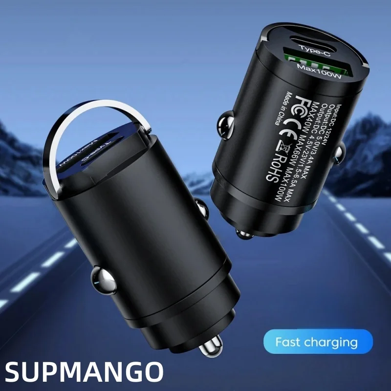 Компактное Автомобильное Зарядное Устройство USB Для Быстрой Зарядки