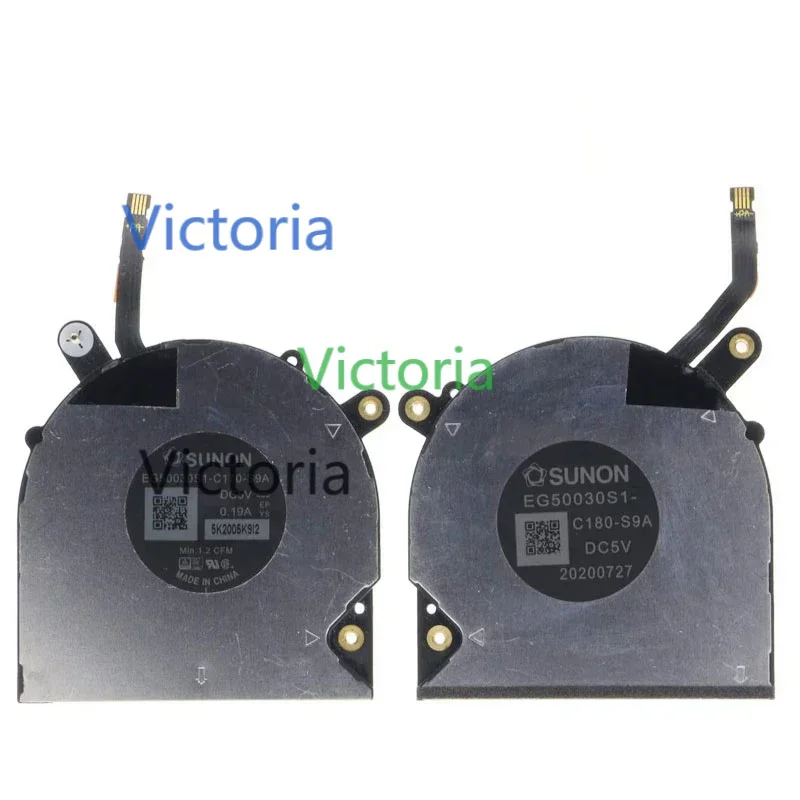 Новый охлаждающий вентилятор для ноутбука процессора и графического DELL XPS 13 7390