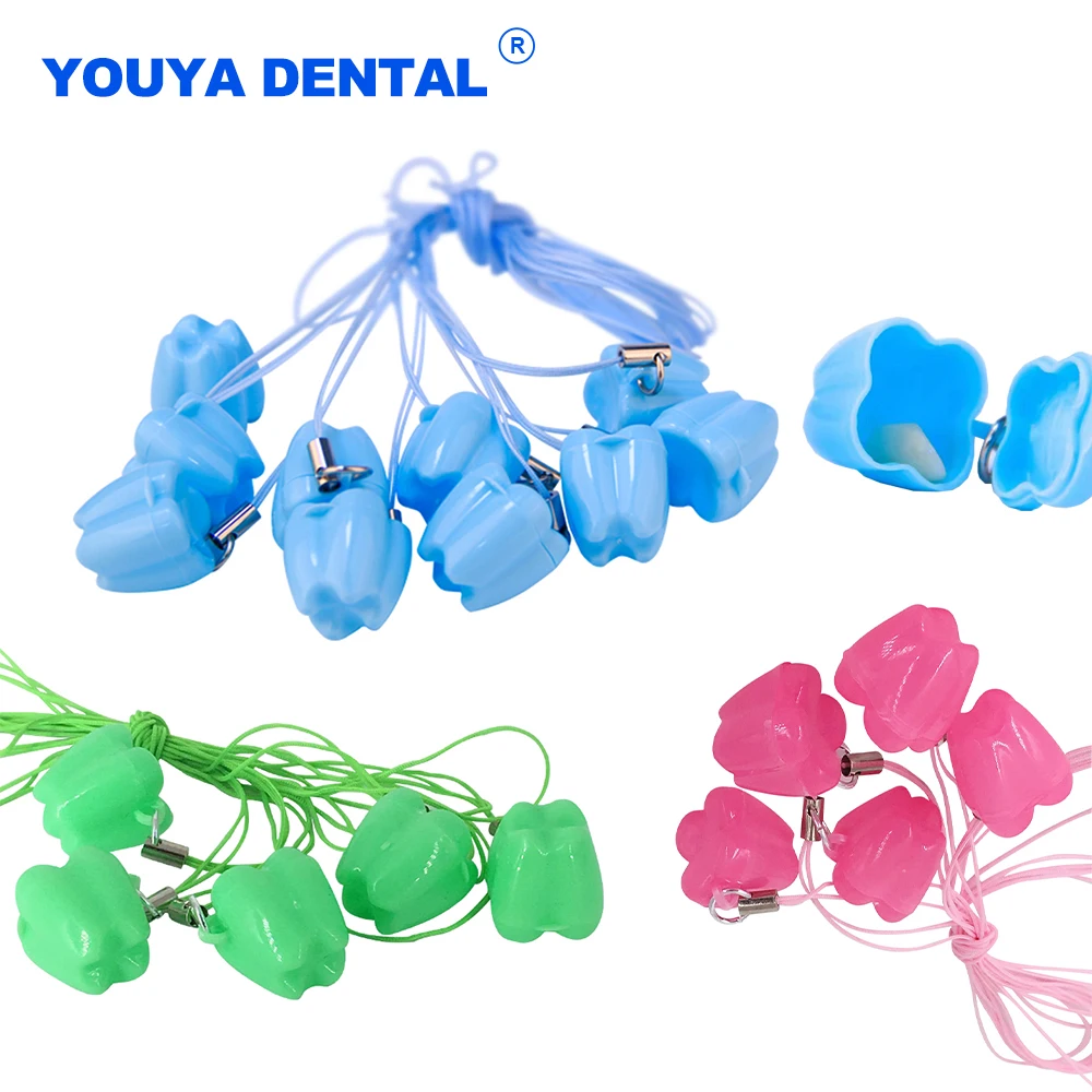 

50pcs Colorful Baby Kids Tooth Milk Storage Box Teeth Organizer Plastic Save Collect Case First Tooth Children's dental gift