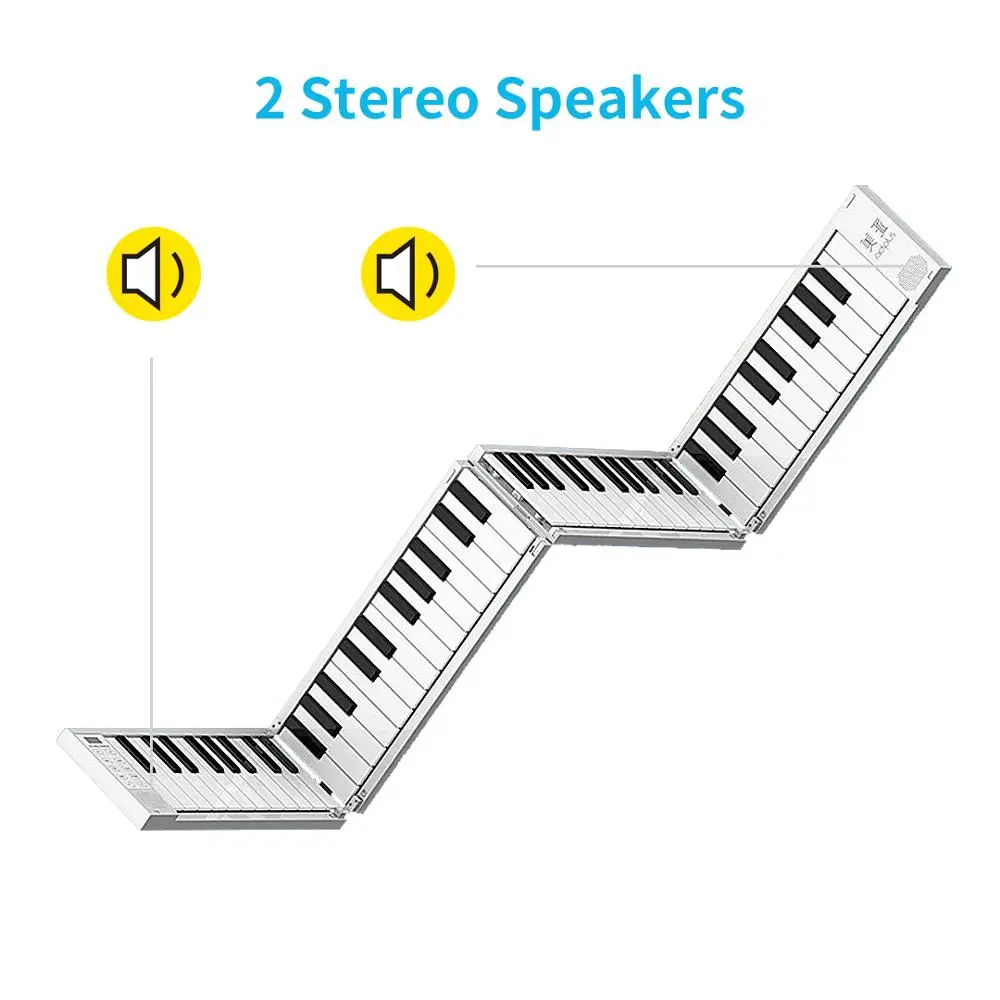Уличная портативная складная клавиатура для пианино электронное 88 клавиш