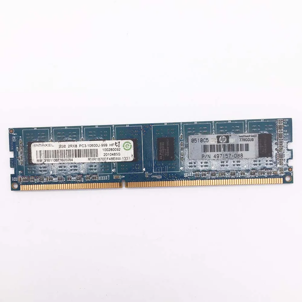 Память SDRAM DDR3 2 Гб 13333 МГц RMR1870EF48E8W-1333 2Rx8 ОЗУ для настольного компьютера подходит для Ramaxel 10600U
