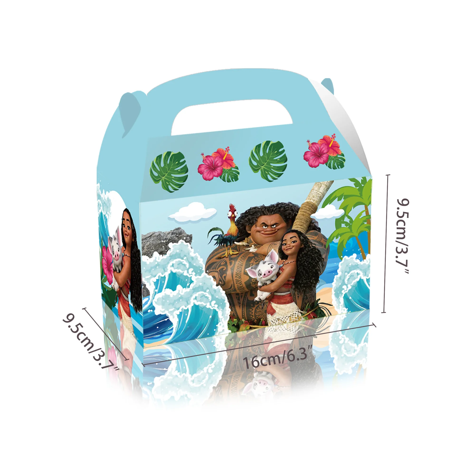 Сувениры для вечеринки Moana 2, украшения для дня рождения, бумажные подарочные пакеты Moana с ручкой, коробка конфет, детский душ для детей, товары, подарки (art.: 3920cccec2263) - 3920cccec2263