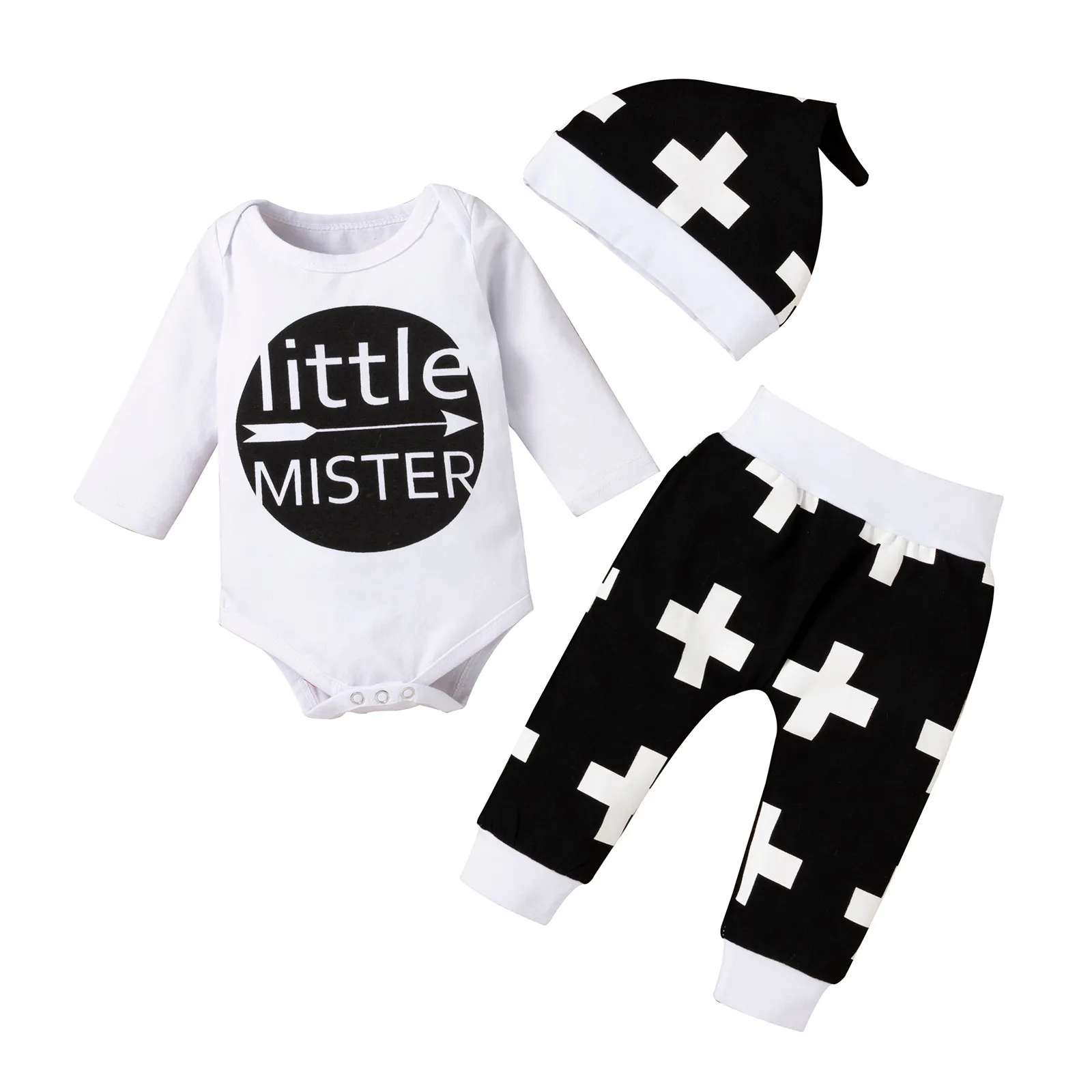

Red Plaid Clothes Set Letter Pants Tops+ Baby Infant Hat Romper Boys Outfits 3PCS Boys Outfits&Set