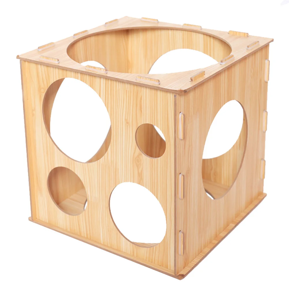 

Balloon Measuring Box Sizer Cube Sizes Tool Wooden Collapsible Measurement Device
