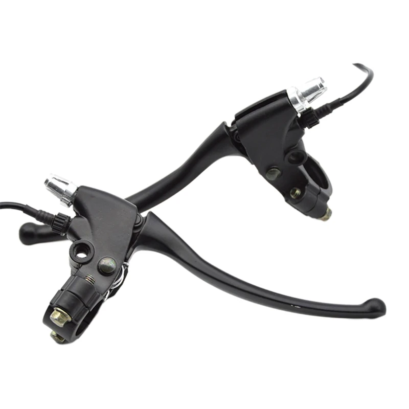 

Electric Scooter Brake Handle Grips with Line Cut Off Power Aluminum Alloy Brake Lever Skateboard Riding Accessories 2x R2LC