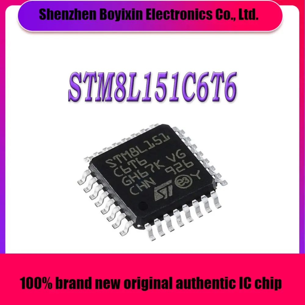 

STM8L151C6T6 STM8L151C6 STM8L151C STM8L151 STM8L STM8 STM IC MCU Chip LQFP-48