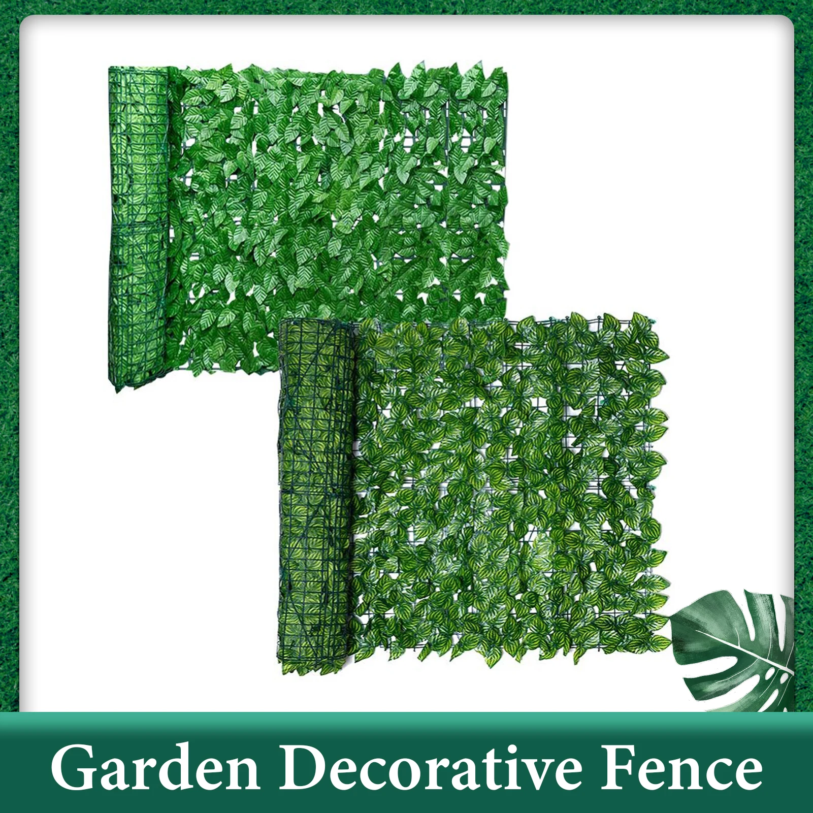 Искусственное конфиденциальное ограждение листья настенное озеленение плющ