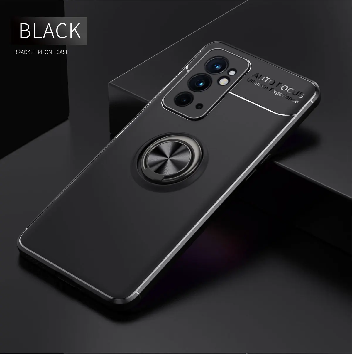 

Shockproof Phone Case For Oneplus 9RT Luxury Car Magnetic Ring Stand Back Cover For Oneplus 9RT Funda
