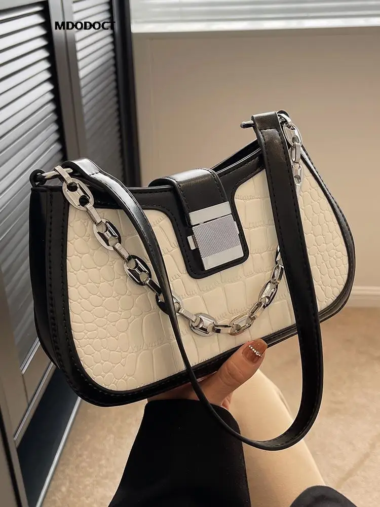 

Summer New Chain Shoulder Bags Luxury Designer Classic Handbags Trendy Ladies Casual 2023 Vintage Leather Crossbody For Women PU