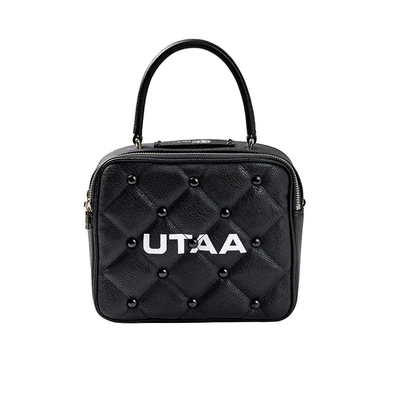 Golf Quilting Pouch Bag Sundry Bag Carrying Bag Diamond Plaid Women’s Golf Accessory Bag