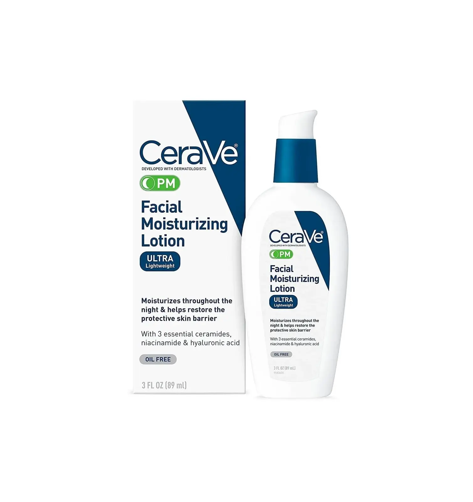 Новый увлажняющий ночной крем для лица CeraVe AM