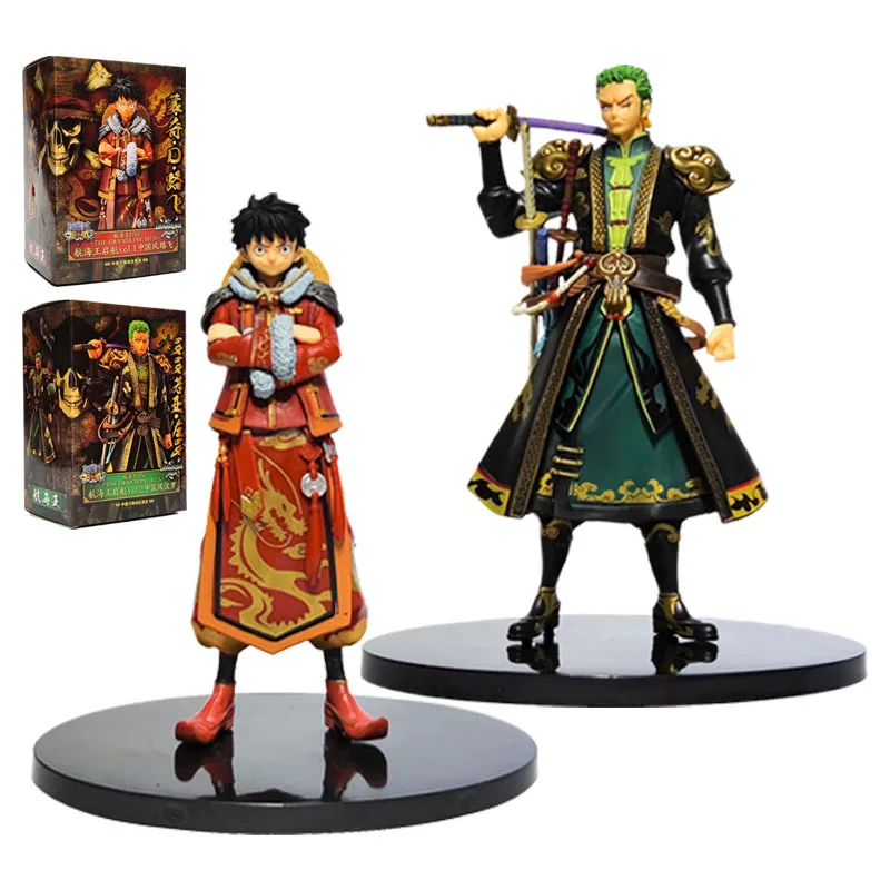 

Anime One Piece Figure Zoro Luffy Statue Action Figure Monkey D Luffy Chinese Style Model Toy For Kids Christmas Gift