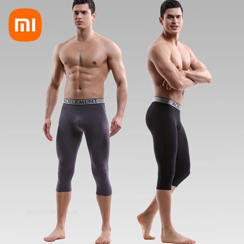 

Youpin Long Men Boxer Underwear Men's Wear-resistant Leg Sports Underwear Cropped Trousers Modal Man Quick-drying Panties Boxers