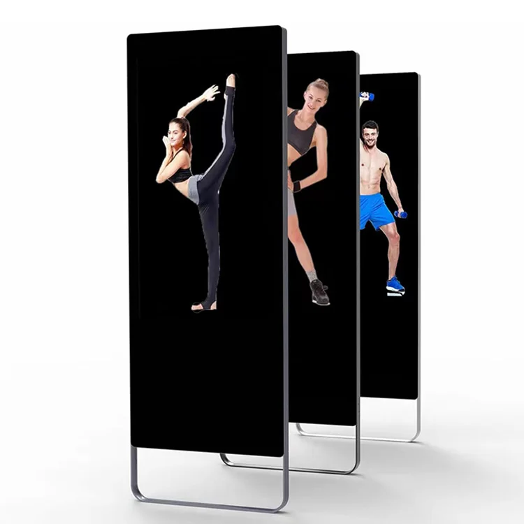 

43 inch smart fitness mirror sport mirror Wholesale price fast shipping fitness teaching mirror touch screen for gym