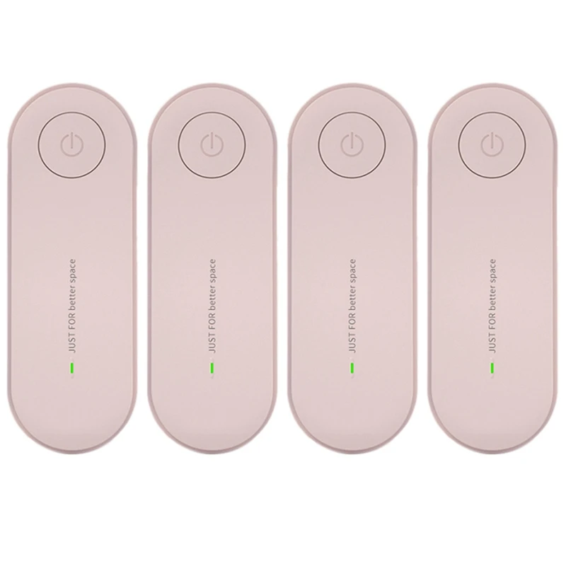 

4X Plug In Air Purifier For Home Cleaner Mini Air Ionizer To Remove Smoke Portable Deodorizer Air Freshener Pink US Plug