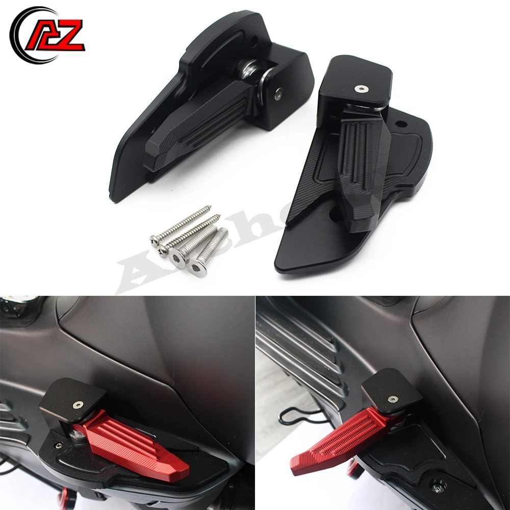 

Motorcycle Rear Footrests Passenger Extensions Extended Footpegs Adapters Foot Rests for Vespa Prima 150 SPRINT Primavera