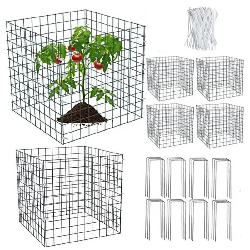 

Plant Protectors From Animals Mesh Plant Cage Plant Protector With Wire Cloche For Plants Metal Wire Plant Cage To Protect