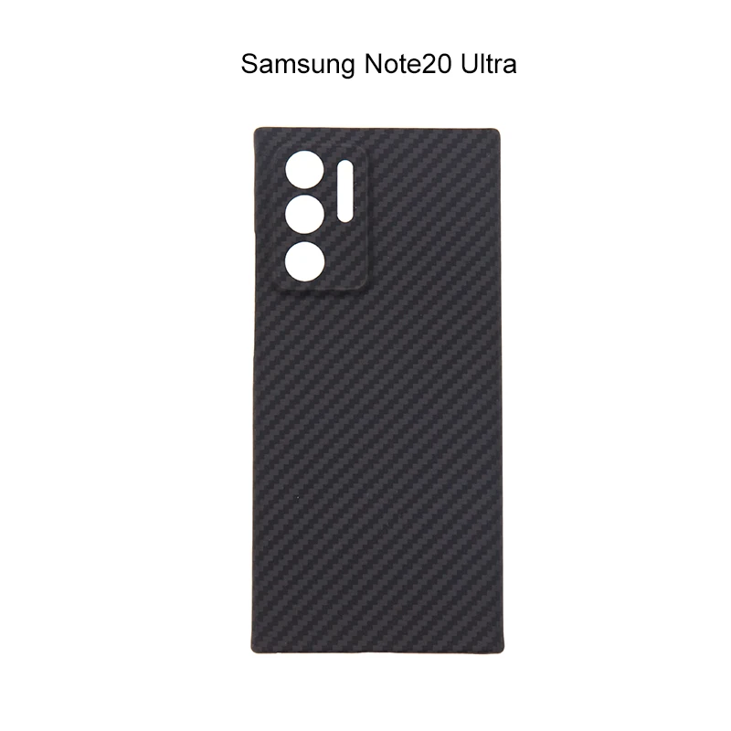 

Чехол из углеродного волокна для Samsung Note20 Ultra, черный матовый прецизионный объектив с отверстием, защищает чехол из углеродного волокна для ...