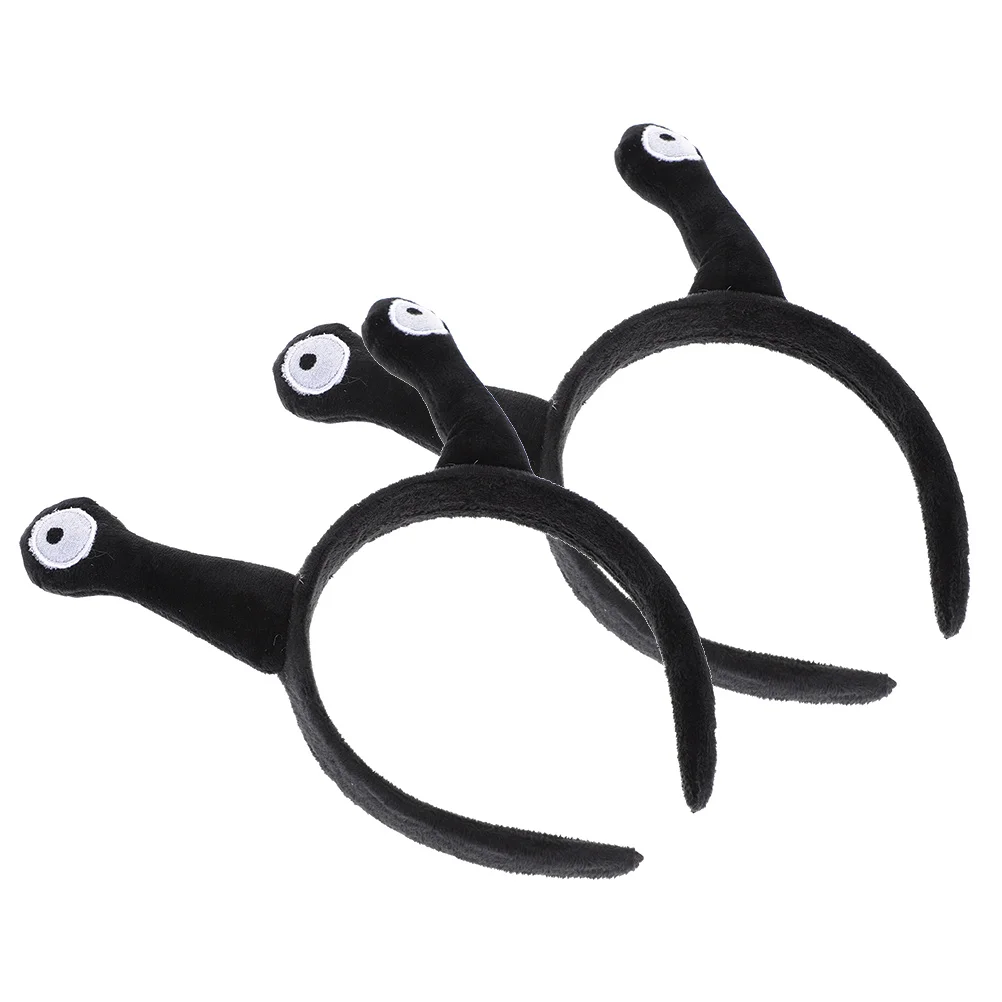 

2 Pcs Snail Tentacle Headband Kids Masquerade Party Supplies Adults Hair Accessories Aldult Antenna Metal Hoops
