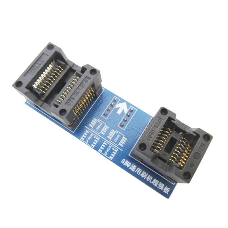 

Programmer Universal Socket/Adapter For QFN8 Both 6X5MM And 6X8MM Chips For SOP8 Wide 8 Feet SOP8 Narrow 8 Feet