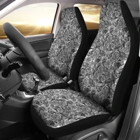 rose car seat covers black white roses goth gothic emo front bucket seats suv or carpack of 2 front seat protective cover