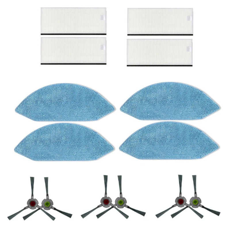 Щетка HEPA-фильтр швабра тканевые салфетки боковая щетка для Ecovacs Deebot аксессуары