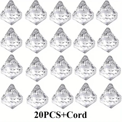 Хрустальные елочные украшения 20 шт