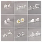 Женские серьги из серебра 925 пробы REETI, Подарочные ювелирные украшения из стерлингового серебра пробы