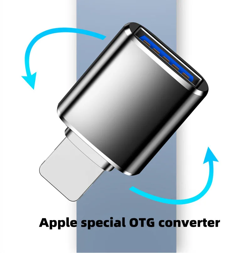 

USB3.0 OTG Adapter For iPhone 13 12 11 Pro XS Max XR X 8 Plus 7 6s iPad U Disk Lighting Male to USB 3.0 Adapter for iOS 13 above