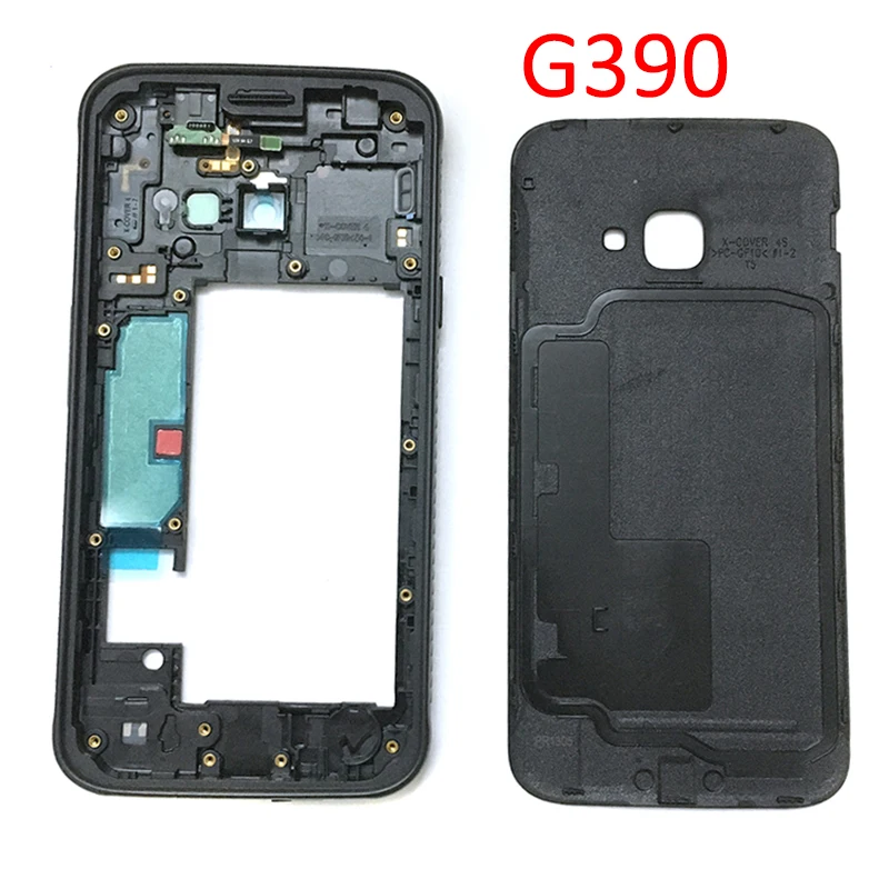 10 шт. для Samsung Galaxy Xcover 4 G390 SM-G390F средняя рамка пластина + задняя крышка батарейного отсека задняя панель Корпус Крышка корпуса