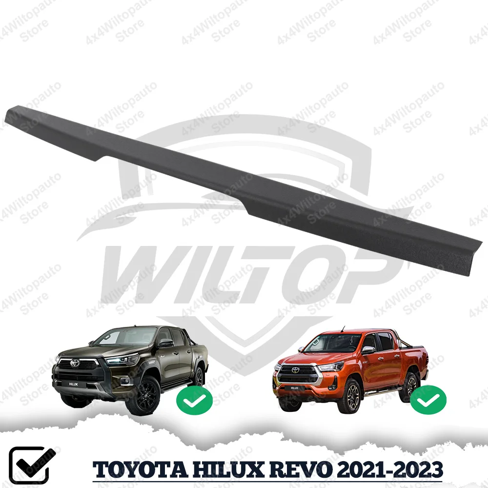 

Накладка на заднюю дверь для TOYOTA HILUX REVO ACTIVE ICON 2015-2023, текстурированная накладка, защита направляющей 4X4, автомобильные аксессуары