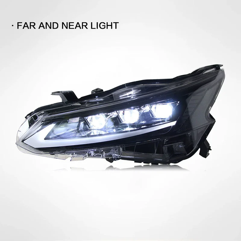 Фото Светодиодная фара в сборе для Nissan teana altima и Nissan versa teana 19-23, модифицированная линза, передняя лампа DRL, динамический указатель поворота №4