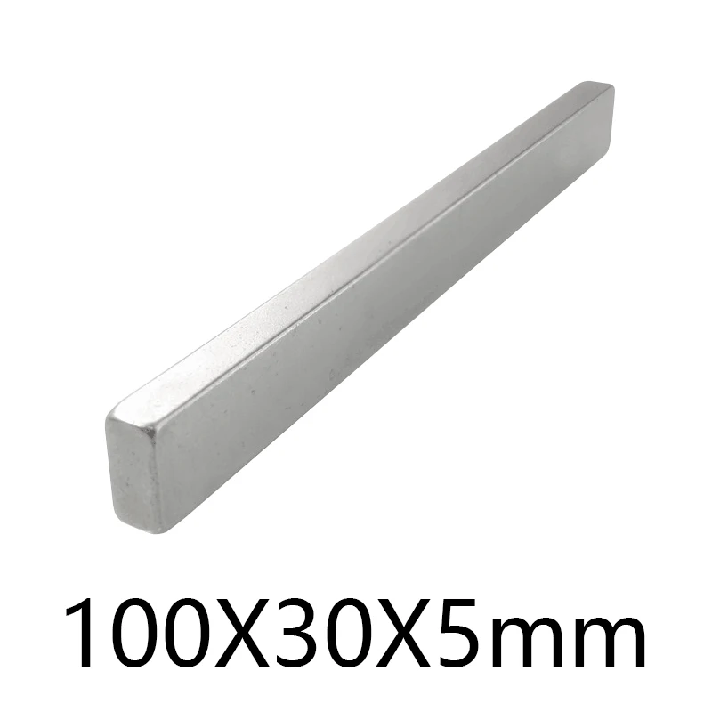 

1/2PCS 100x50x5mm Thick Quadrate Super Strong Powerful Magnets N35 Block Rare Earth Neodymium Magnet Sheet 100x50x5 100*50*5