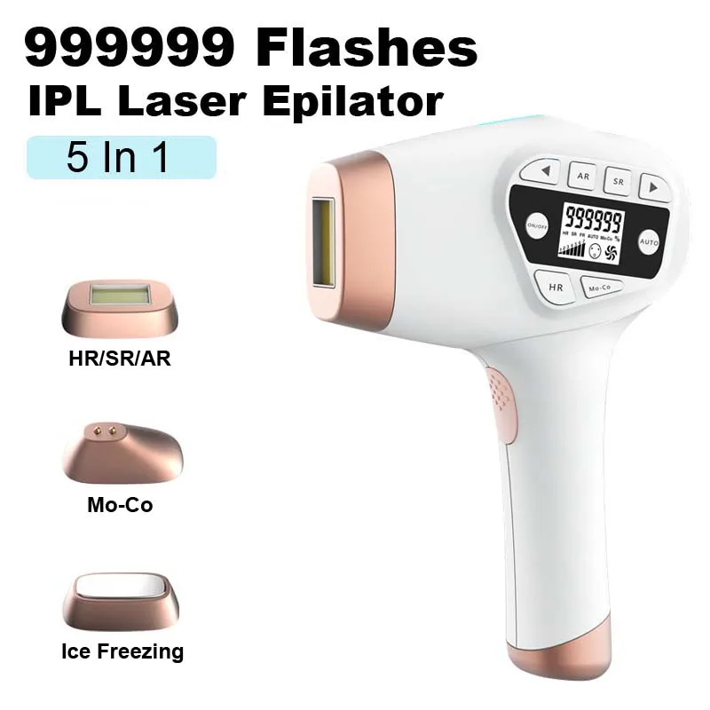 Beutyone Laser Hair Remover IPL Hair Removal Machine Women Electric Epilator Painless Permanent Epilator Tool for Ladies