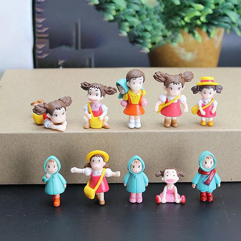 

1PC Mini Cute Umbrella Girl Doll Micro Landscape Handcrafted Fairy Garden Desktop Figurines Home Decor Ornament Craft Gift