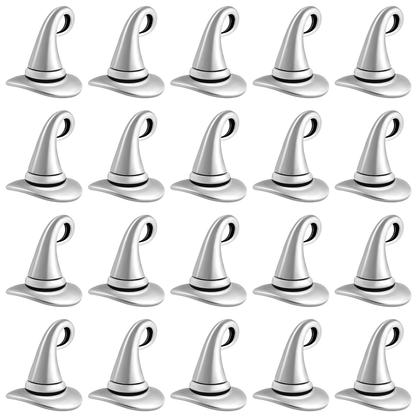 

20pcs Adorable Practical Exquisite Jewelry Pendants Witch Hat Charms for Bracelet