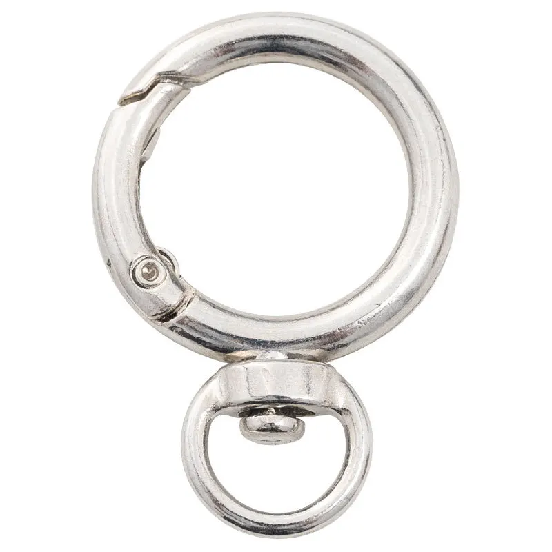 5pcs/Lot Metal Hook Keychain Buckle O Ring Clasp Bag Strap Hanging Buckles Decoration Sanpd Rings Hooks Keyring Accessory - купить по