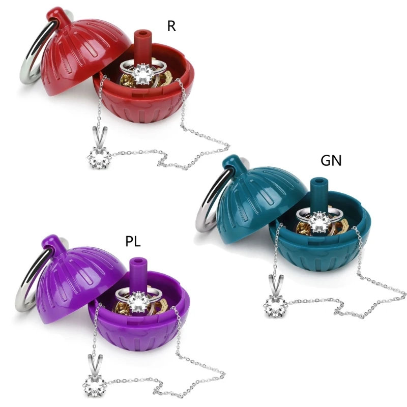 

Portable Jewelry Box Ring Cases Compact Jewelry Holder for Stacking Rings