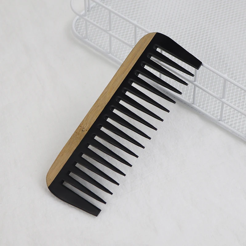 

1Pcs Splicing Anti-Static Bamboo Wood Hair Care Healthy Wide Tooth Hair Comb For Hair Styling