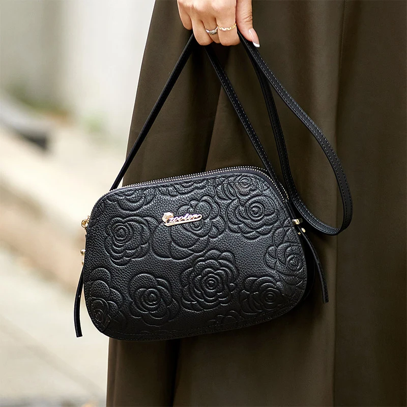 Classic! ZOOLER Shoulder Cow leather bag Luxury Handbags Women Bags Floral Pattern Bag Ladies Fashion Bolsa Feminina #2355
