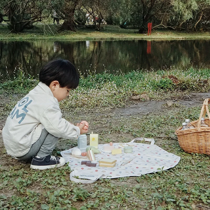 Деревянные Ролевые Игрушки Для Девочек Кухонная Игра-симулятор Еды Детская